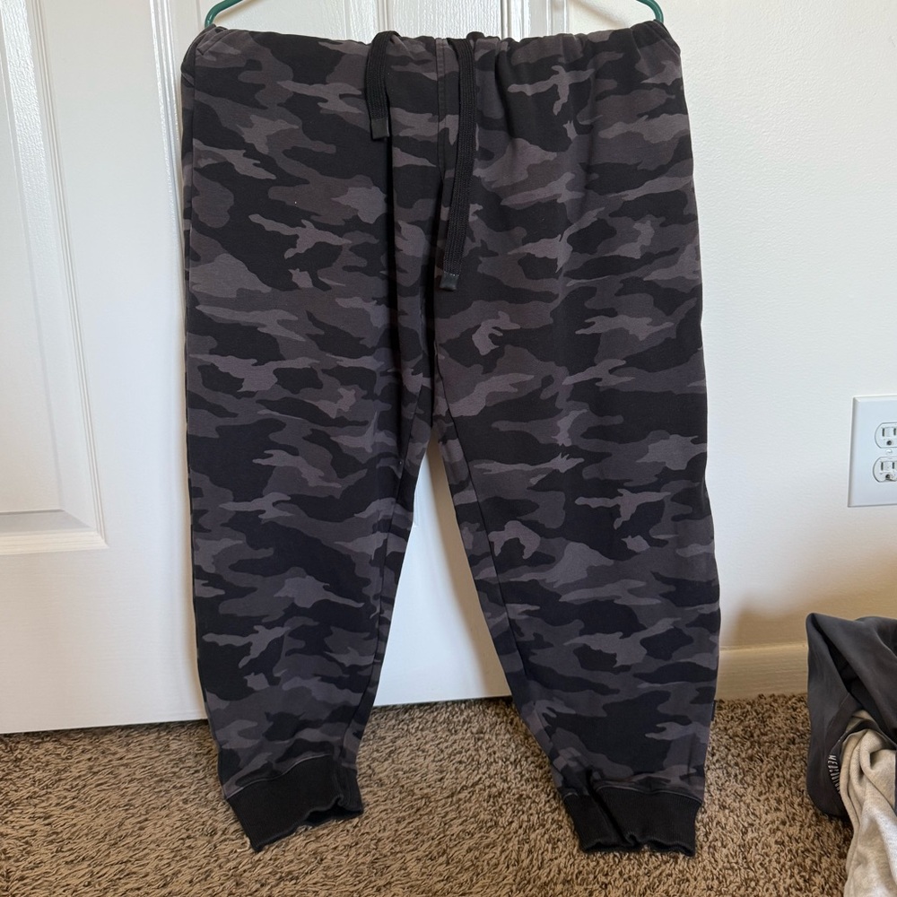 Athleta Black Camouflage Joggers